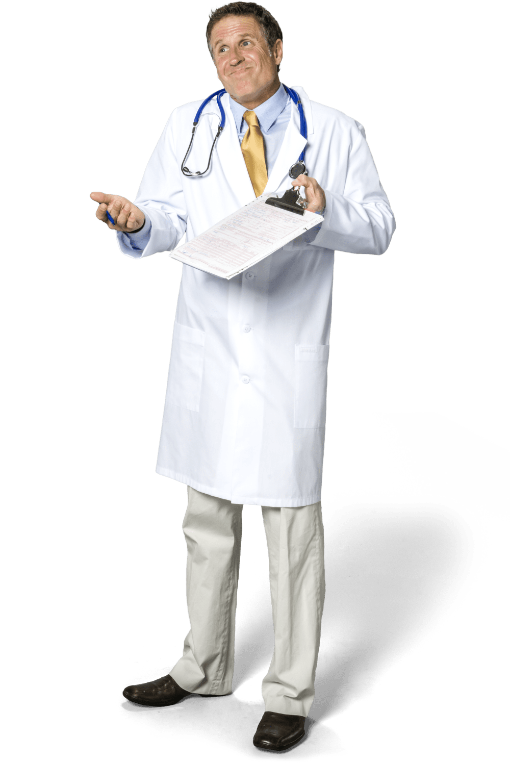 Dr in a white coat