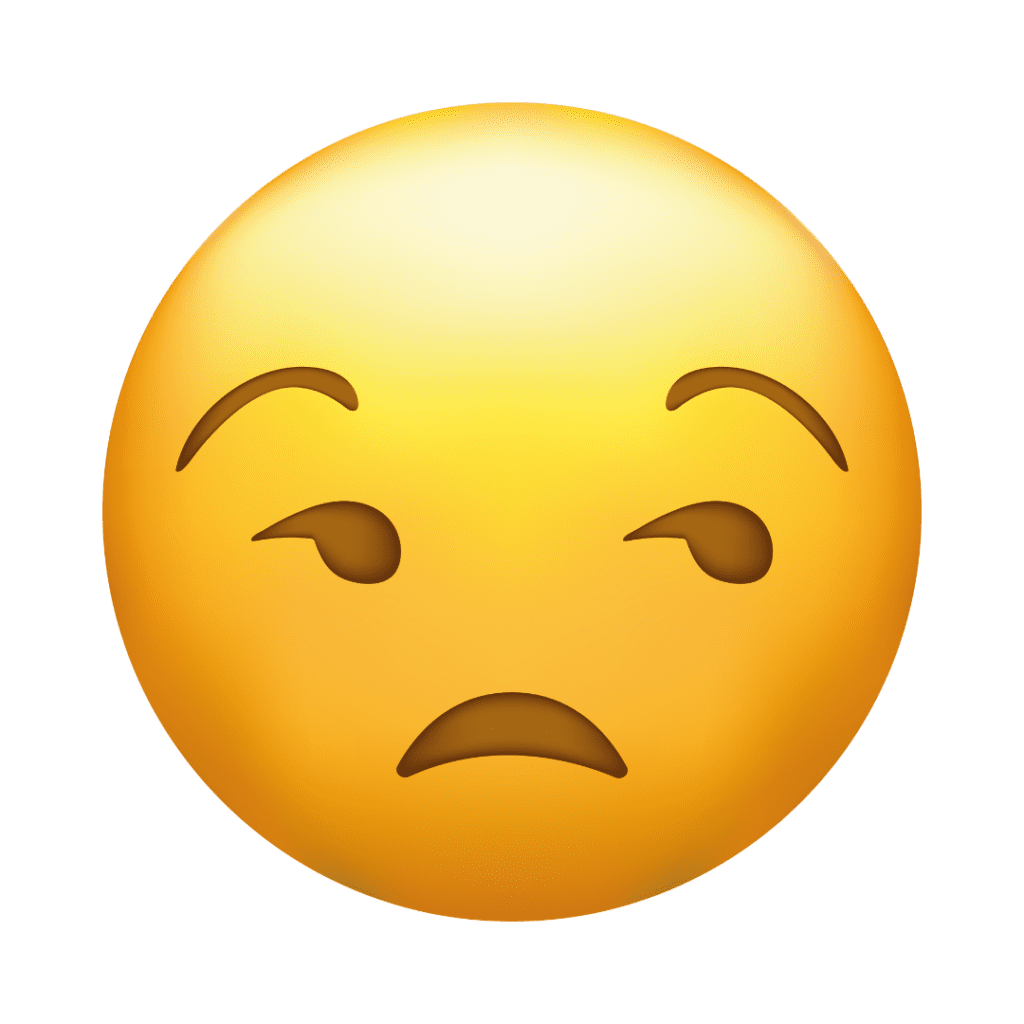 emoji with sad face